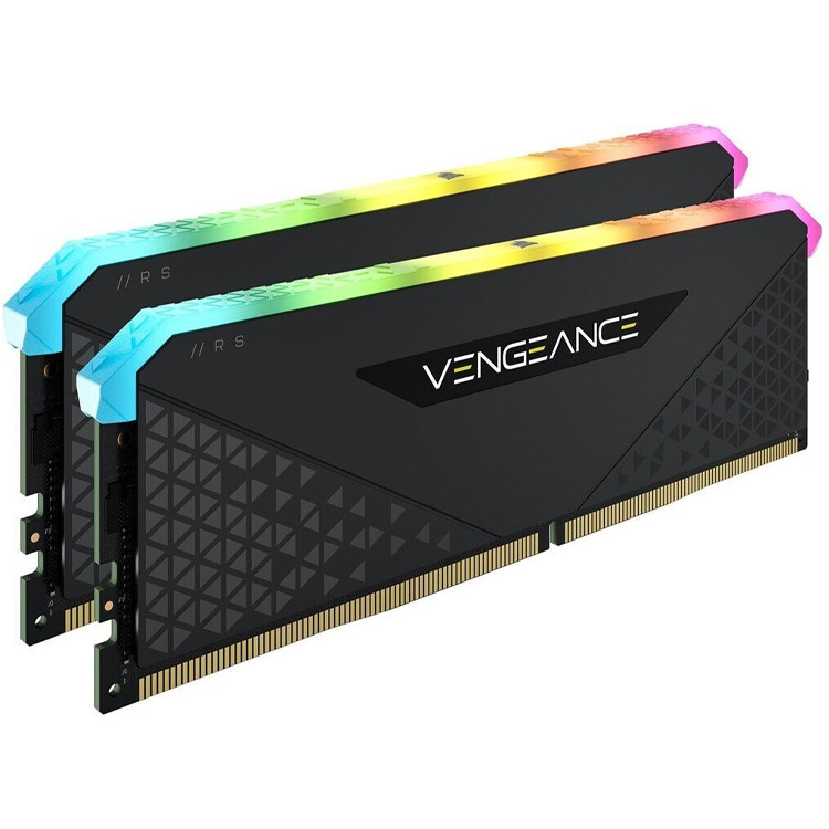خرید رم Corsair Vengeance RGB RS - ظرفیت 16 گیگابایت - DDR4 - پک دوتایی - مدل Intel XMP - فرکانس 3200 مگاهرتز - CL16
