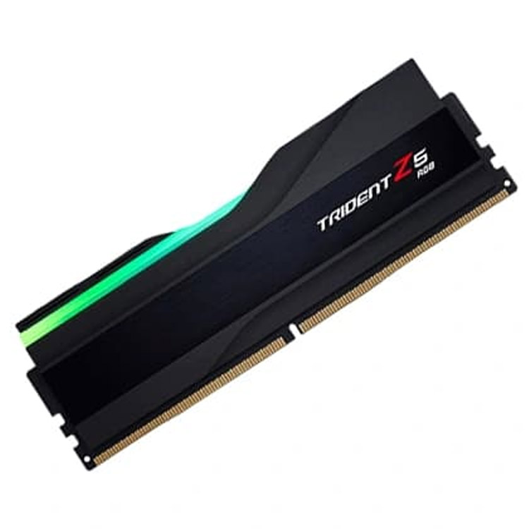 خرید رم G.Skill Trident Z5 RGB DDR5 - ظرفیت 16 گیگابایت - پک تکی - Intel XMP - سرعت 6000 هرتز - CL36 - سیاه
