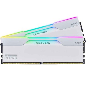 KLEVV Cras V RGB DDR5 RAM - 32GB - Dual Kit - 6000MHz - CL28 - White
