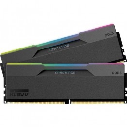 KLEVV Cras V RGB DDR5 RAM - 32GB - Dual Kit - 7200MHz - CL34 - Black