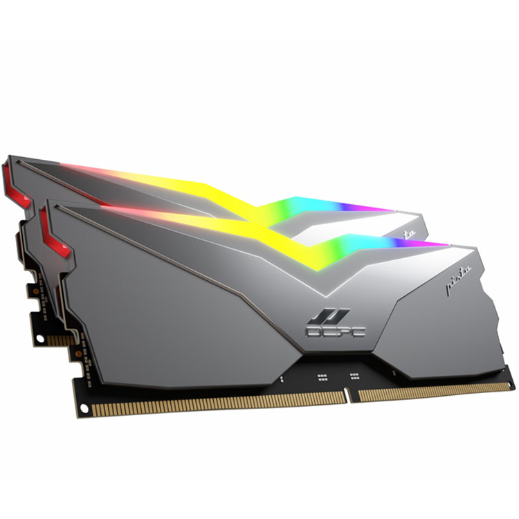 خرید رم OCPC Pista RGB -ظرفیت 32 گیگابایت - DDR5 - پک دوتایی - سرعت 4800 مگاهرتز - CL40 - رنگ تیتانیومی