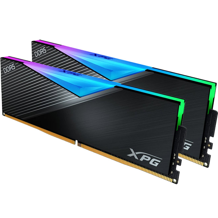 خرید رم XPG Lancer RGB - ظرفیت 32 گیگابایت - DDR5 - پک دوتایی - سرعت 5200 مگاهرتز - CL38 - سیاه