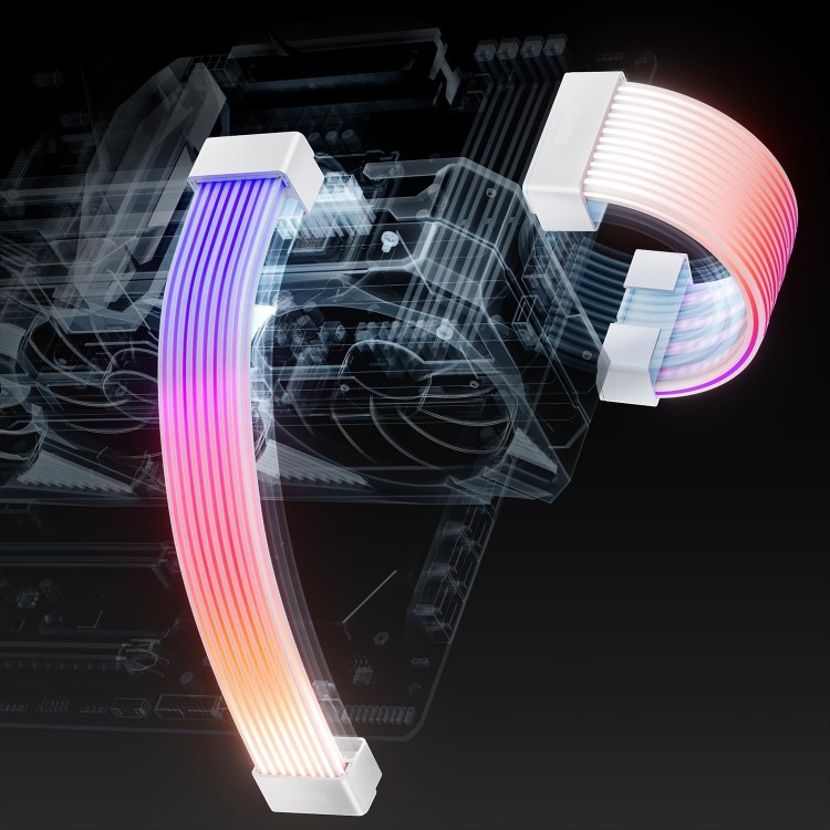 خرید کاور کابل پاور Asiahorse Aurora ARGB - سفید