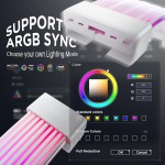 خرید کاور کابل پاور Asiahorse Aurora ARGB - سفید