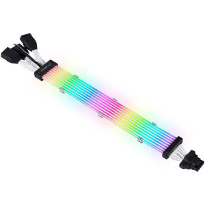 Lian Li Strimer Plus V2 12+4-Pin Sleeve Extension Cable - 8 Light Guides