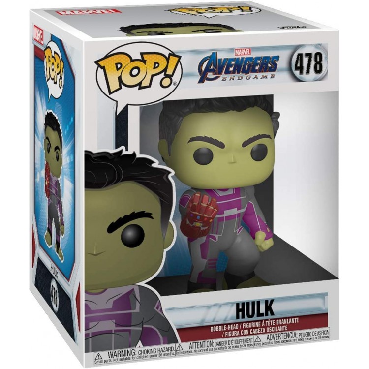 خرید عروسک POP! - شخصیت Hulk با دستکش از فیلم Avengers: Endgame - طول 15 سانتی‌متر