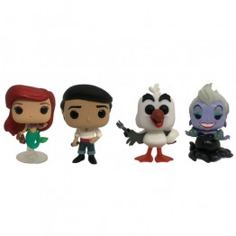 Funko POP! Ariel - Prince Eric - Scuttle - Ursula - The Little Mermaid Special Edition - 4-Pack - Diamon Collection
