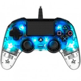 NACON Wired Illuminated Compact Controller - Crystal Blue - PS4