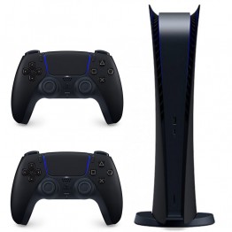 PlayStation 5 Digital Edition - Midnight Black + 2 DualSenses