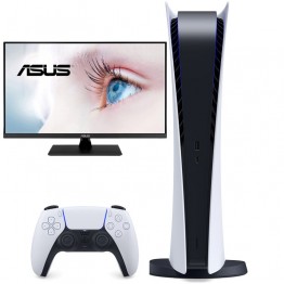 PS5 Digital + Asus VP32AQ QHD Gaming Monitor