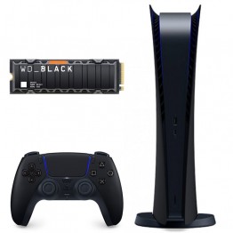 PlayStation 5 Digital Edition + WD_Black SN850 2TB SSD - Midnight Black