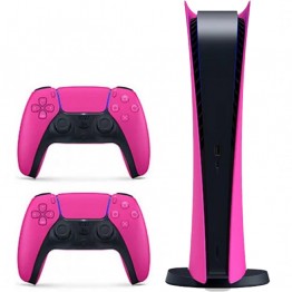 PlayStation 5 Digital Edition + 2 DualSense - Nova Pink