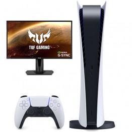 PS5 Digital + TUF VG27AQ WQHD Gaming Monitor