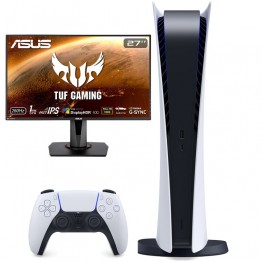 PS5 Digital + TUF VG279QM Full-HD Gaming Monitor