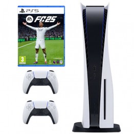PS5 + Dualsesnse Controller x2 + FC 25 Bundle