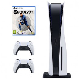PS5 + 2 Dualsense Controllers + FIFA 23
