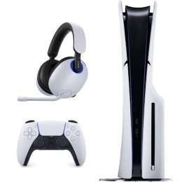 PlayStation 5 Slim + Sony InZone H9 - White
