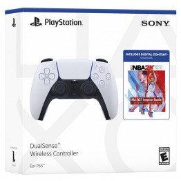 خرید کنترلر DualSense - سفید + کد پک Jump Start برای بازی NBA 2k22