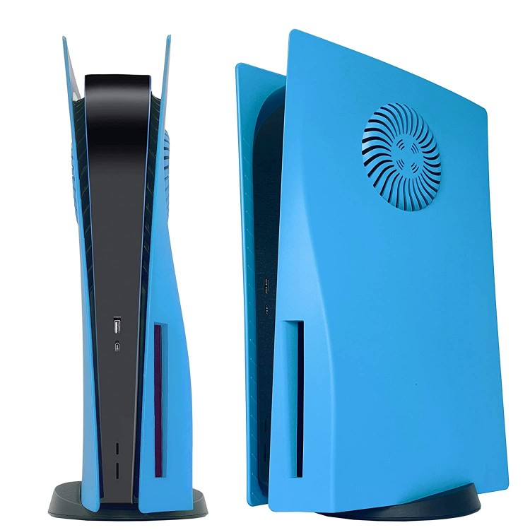 خرید فیس پلیت دارای منفذ مخصوص فن - مخصوص PS5 دیسک خور - آبی