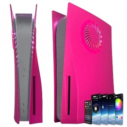 Dobewingdelou PS5 Standard RGB Faceplate with Cooling Vent - Pink