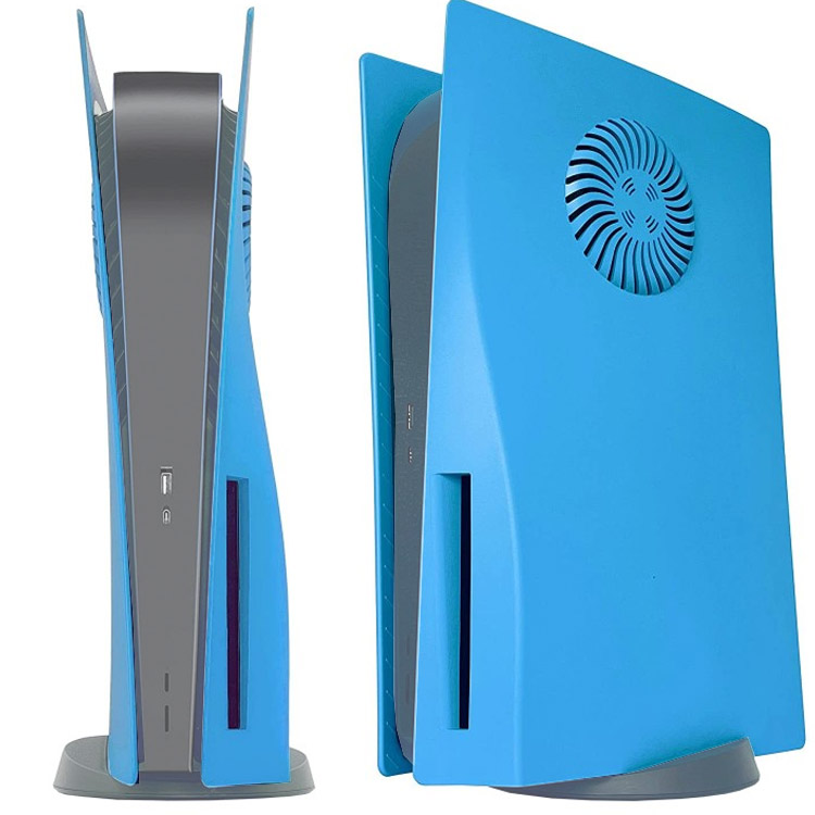 خرید فیس پلیت دارای منفذ مخصوص فن - مخصوص PS5 دیسک خور - آبی