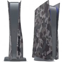 PS5 Console Covers Standard Edition - Grey Camouflage