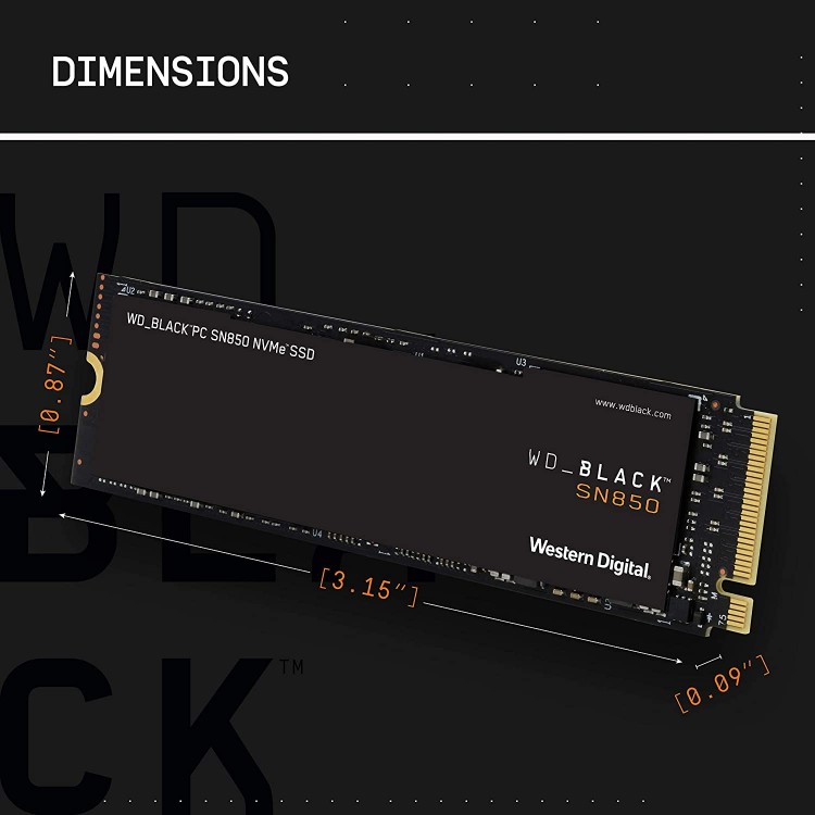 خرید حافظه اس اس دی WD_BLACK SN850 - یک ترابایت