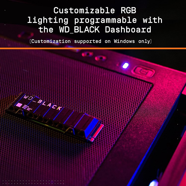 خرید حافظه اس اس دی WD_BLACK SN850 دارای هیت سینک - دو ترابایت