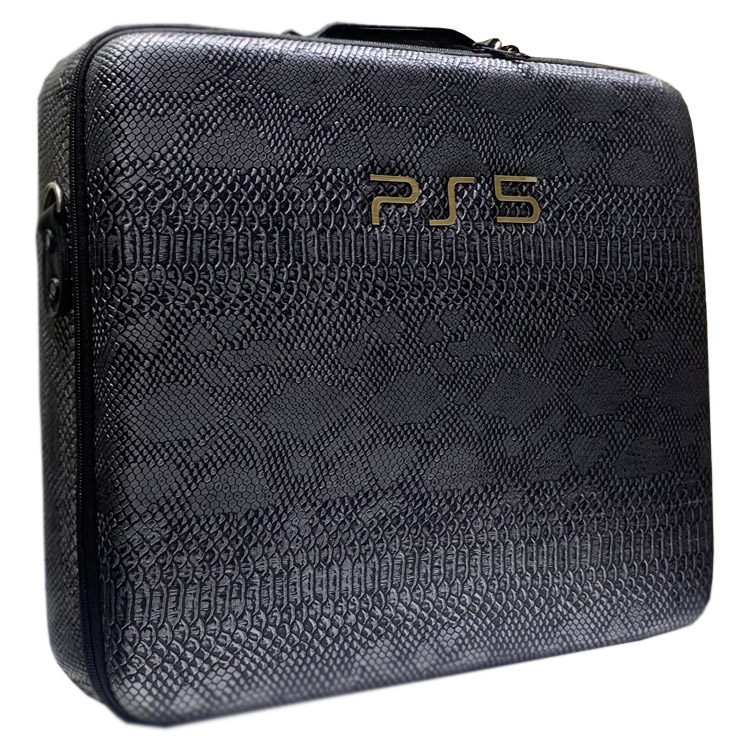 خرید کیف PlayStation 5 - طرح چرم ماری مشکی