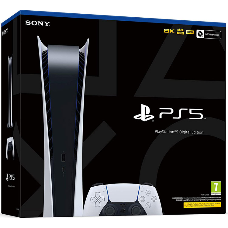 خرید PS5 نسخه دیجیتال + دو عدد دوال سنس - صورتی