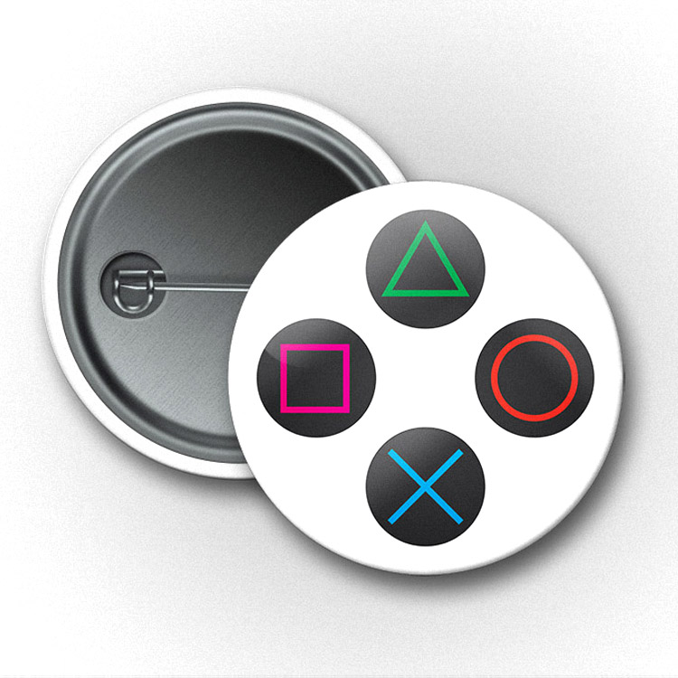 Pixel - Dualshock 4 Button - White
