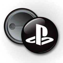 Pixel - Playstation Logo with Black Background