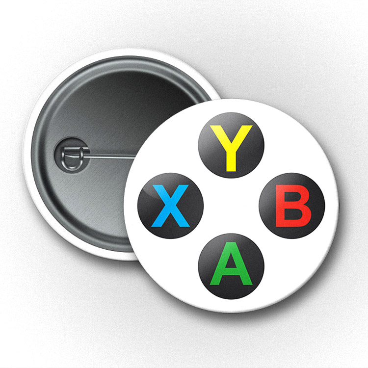 Pixel - Xbox Controller Button with White Background