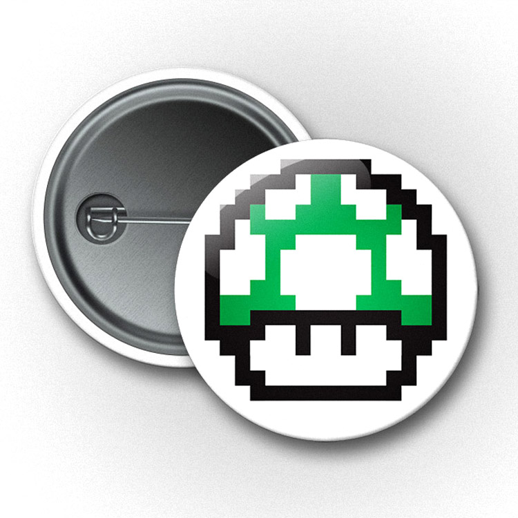 Pixel - Super Mario Green Mushroom