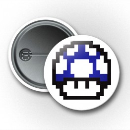 Pixel - Super Mario Blue Mushroom