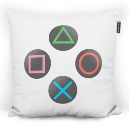 Pillow - PS Buttons White - Code 2