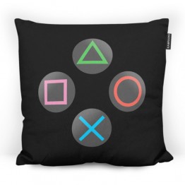 Pillow - PS Buttons Black - Code 3