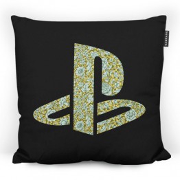 Pillow - Playstation Logo - Flowers