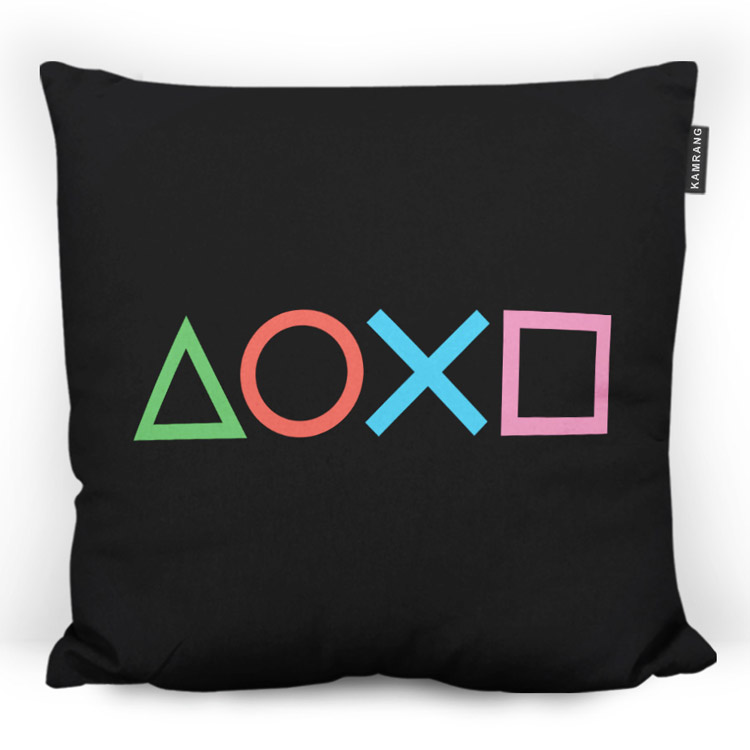 خرید بالشت - طرح PS Buttons Black - Code 4