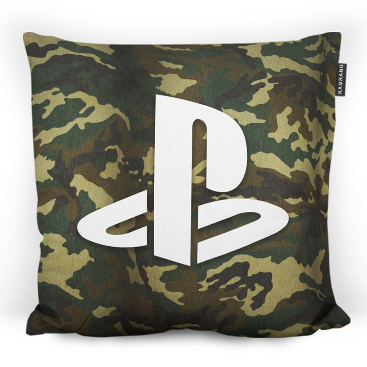 خرید بالشت - طرح PlayStation Logo  Army