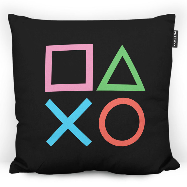 خرید بالشت - طرح PS Buttons Black - Code 5