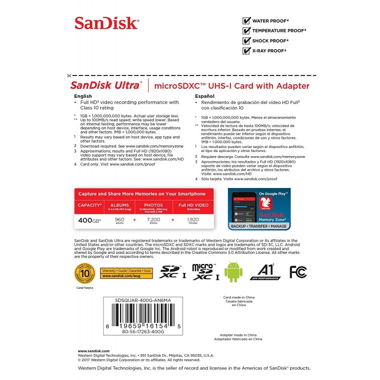 SanDisk Ultra Micro SDXC for Switch - 400GB لوازم جانبی 