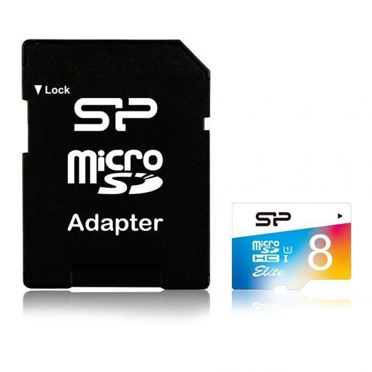 Silicon Power microSD XC class 10 Elite - 8 GB لوازم جانبی 