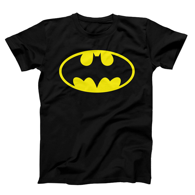 Batman Logo T-Shirt - Black زیور آلات و پوشیدنی