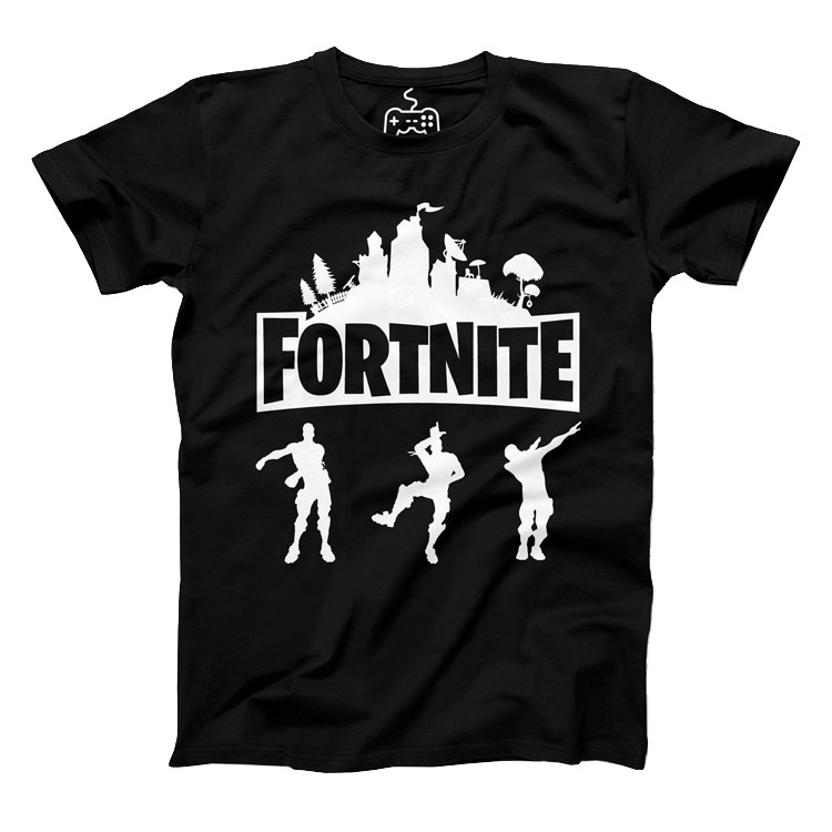 Fortnite T-Shirt - Black زیور آلات و پوشیدنی