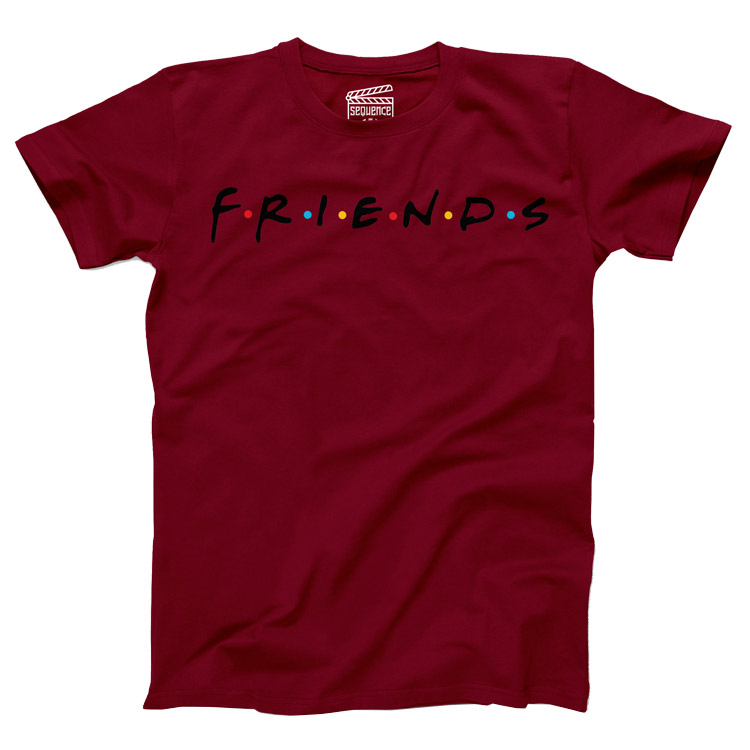 خرید تیشرت ونگارد - طرح Friends - قرمز - سایز M
