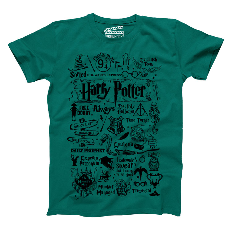 Harry Potter T-Shirt - Green زیور آلات و پوشیدنی