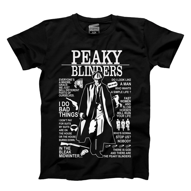 خرید تیشرت ونگارد - طرح Peaky Blinders - سایز L