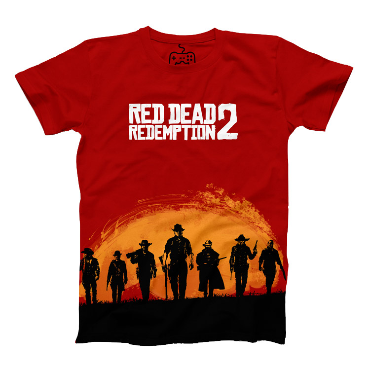 خرید تیشرت ونگارد - طرح Red Dead Redemption 2 - قرمز