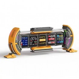 Divoom Times Gate Digital Clock - Yellow